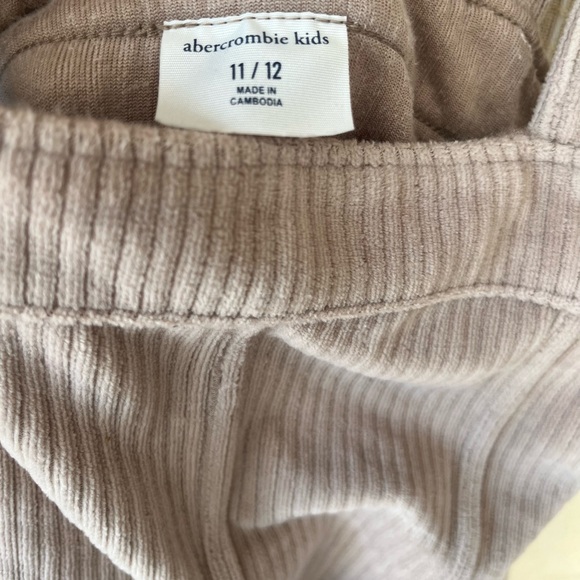 Abercrombie Kids Taupe Wide Leg overalls - Picture 5 of 5
